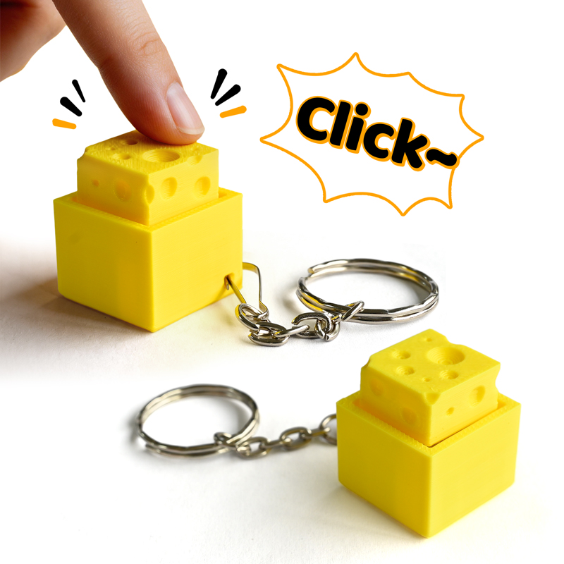 3D Printing Keyboard - 3D Geprinte Cheesy Key Fidget Clicker