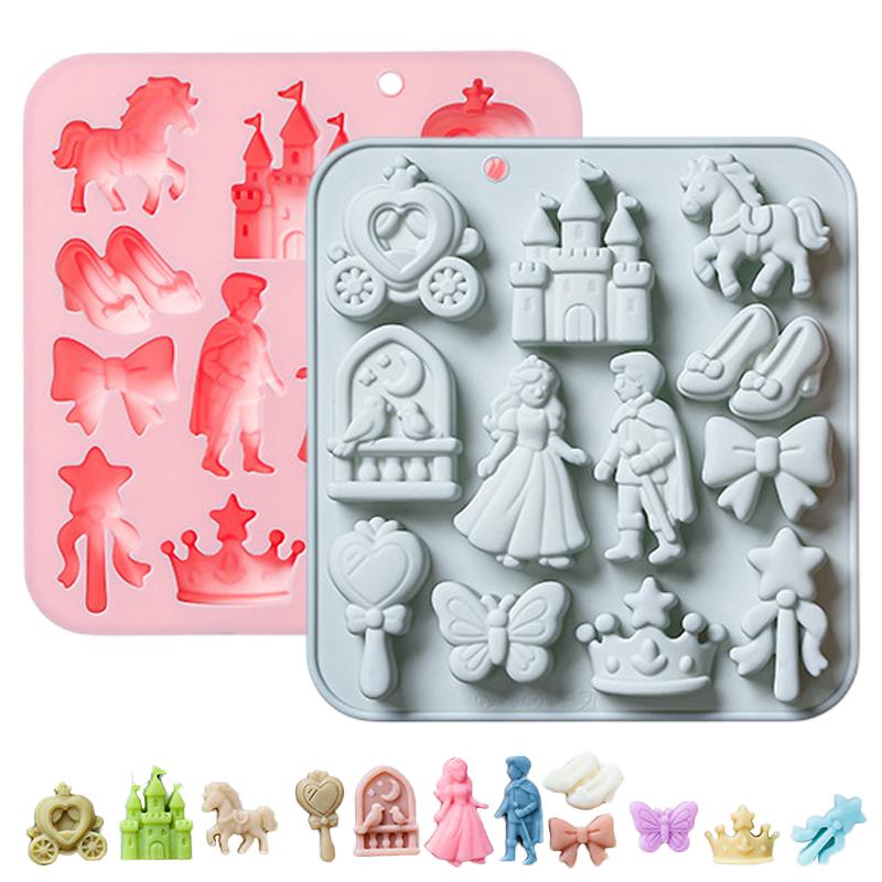 3D Printing Model Free - 🌸 12-delige prins, prinses siliconen mal