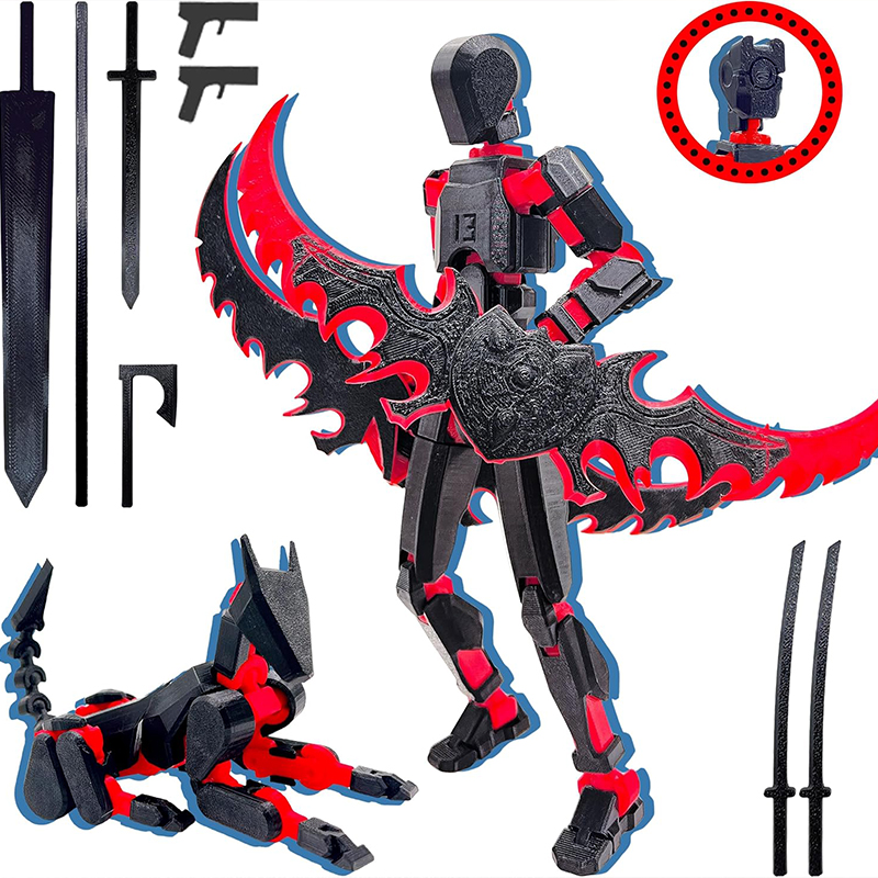 3D Printing Titanium - Montage voltooid T13 3D Action Figure