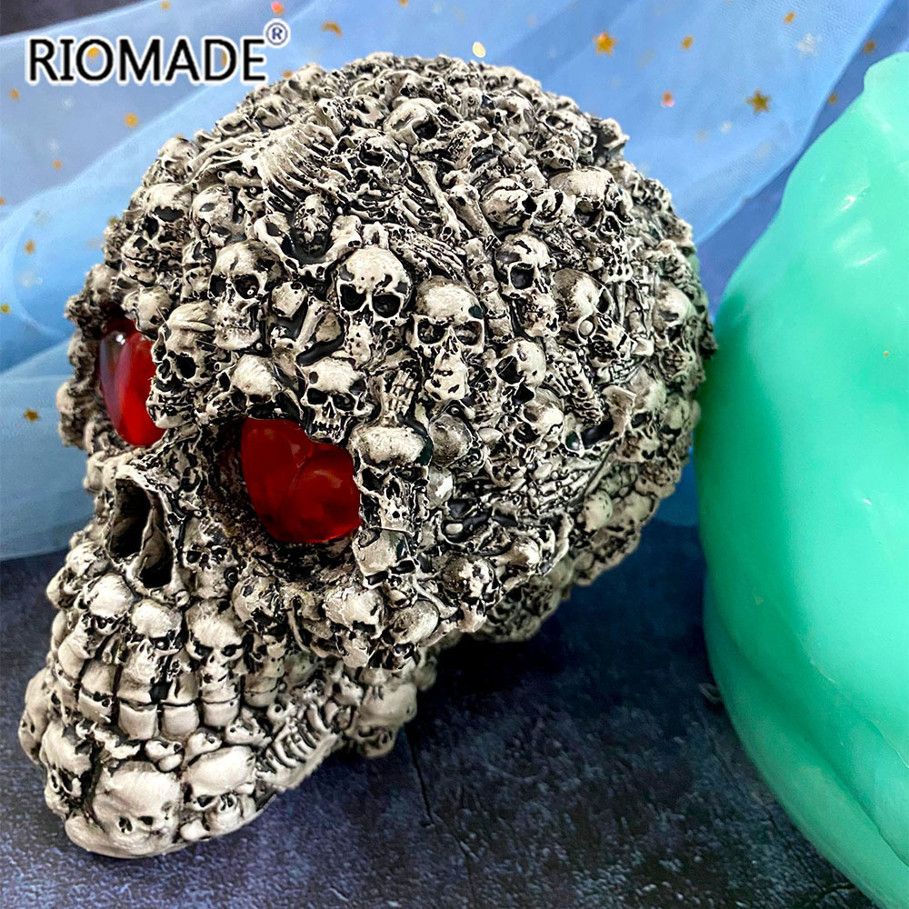 3D Printing Concrete - 3D schedel siliconen mal groot formaat