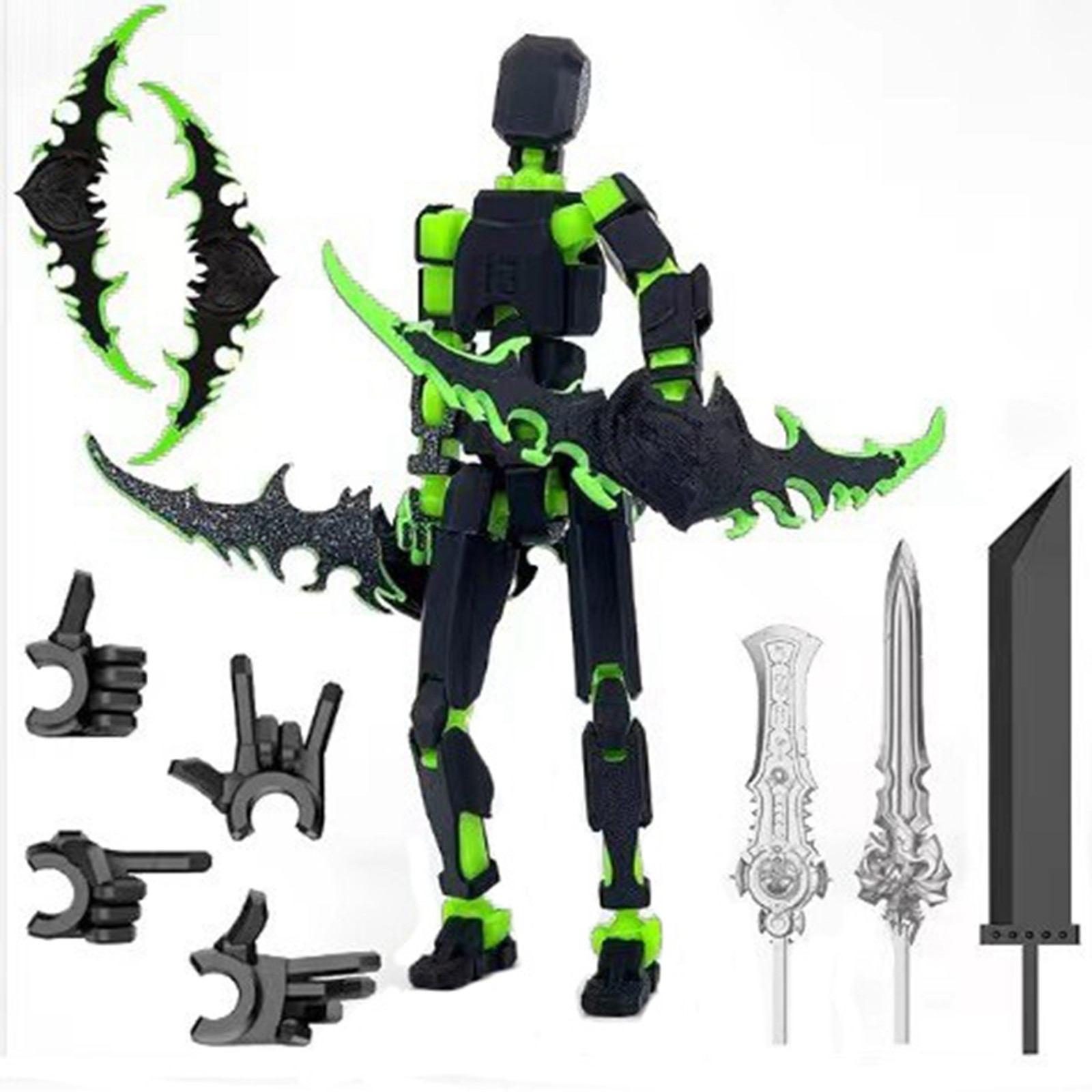 3D Printing Aluminium - Titan 13 Met Vleugels Figuur Speelgoed