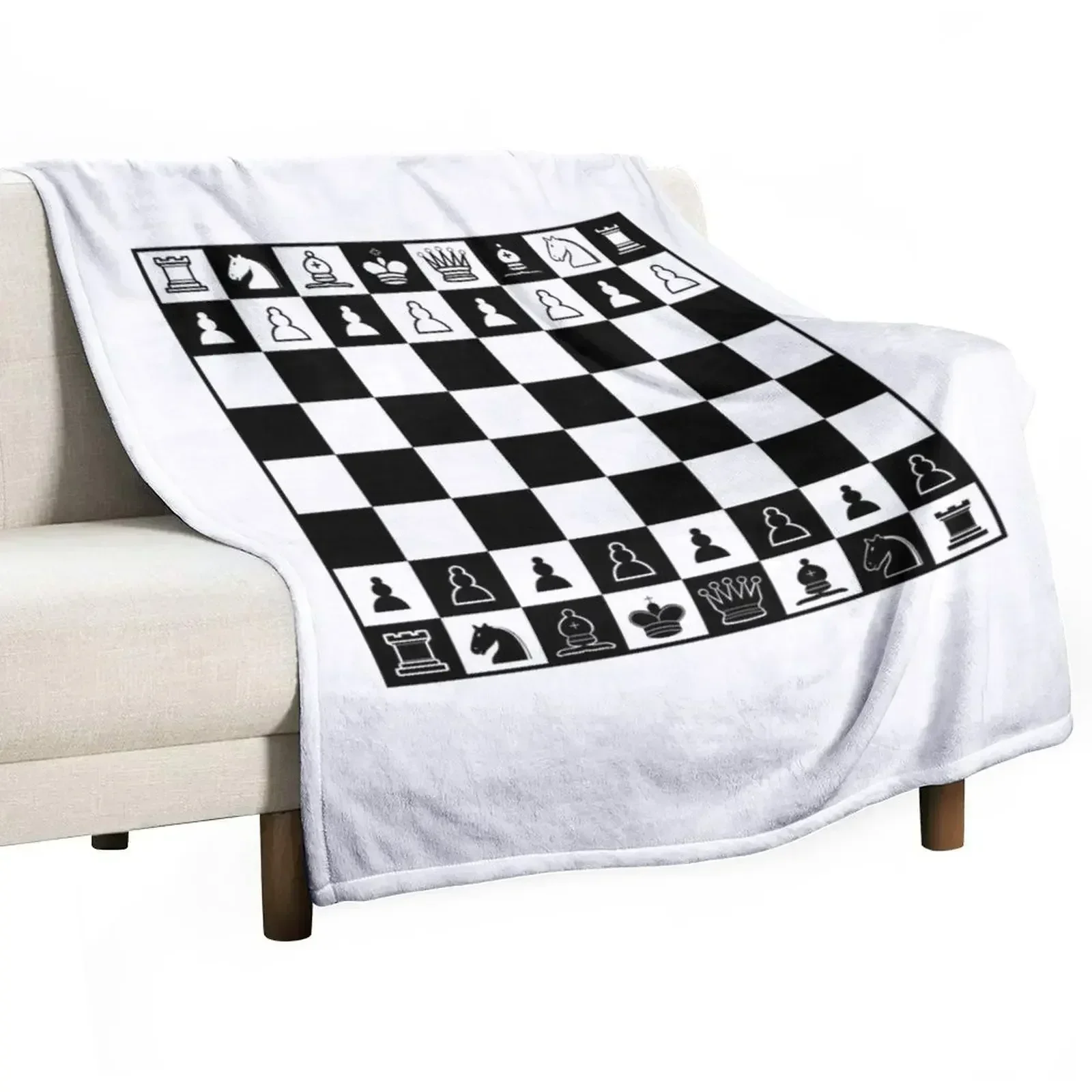 3D Printing Chess - Schaakbord-deken, verkleuringsbestendig, duurzame deken