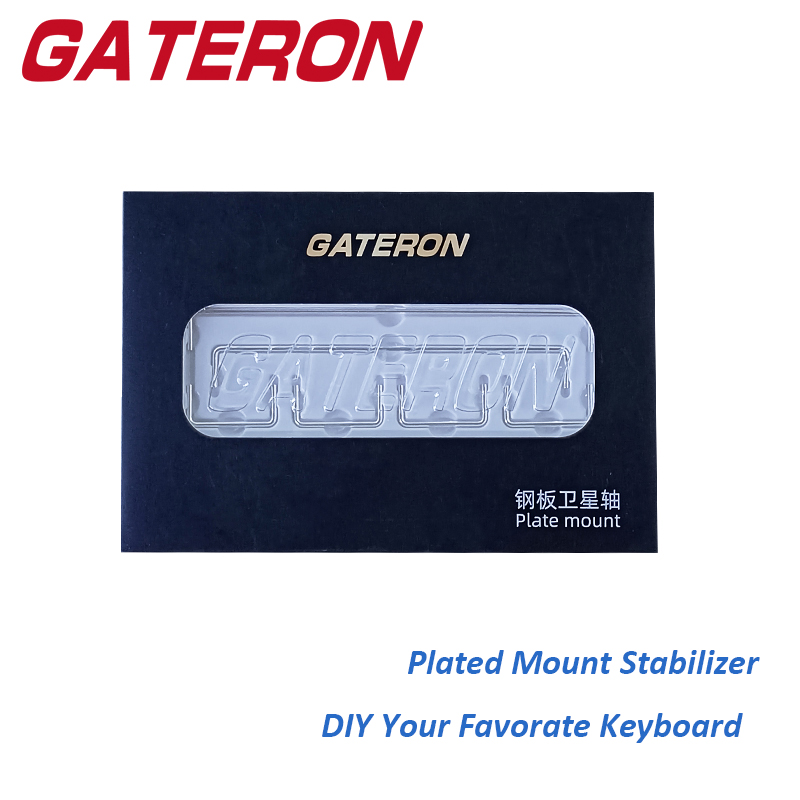 3D Printing Keyboard - Gateron Plaat Gemonteerd V2 Stabilisator Zilver
