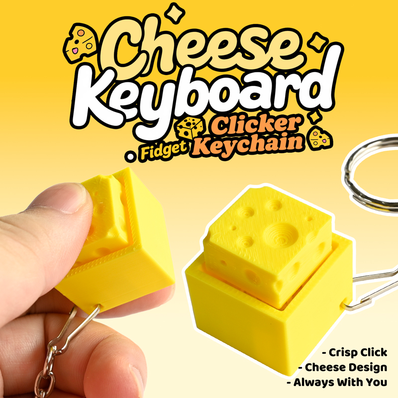 3D Geprinte Cheesy Key Fidget  - 3D Printing Keyboard recensie en prijs