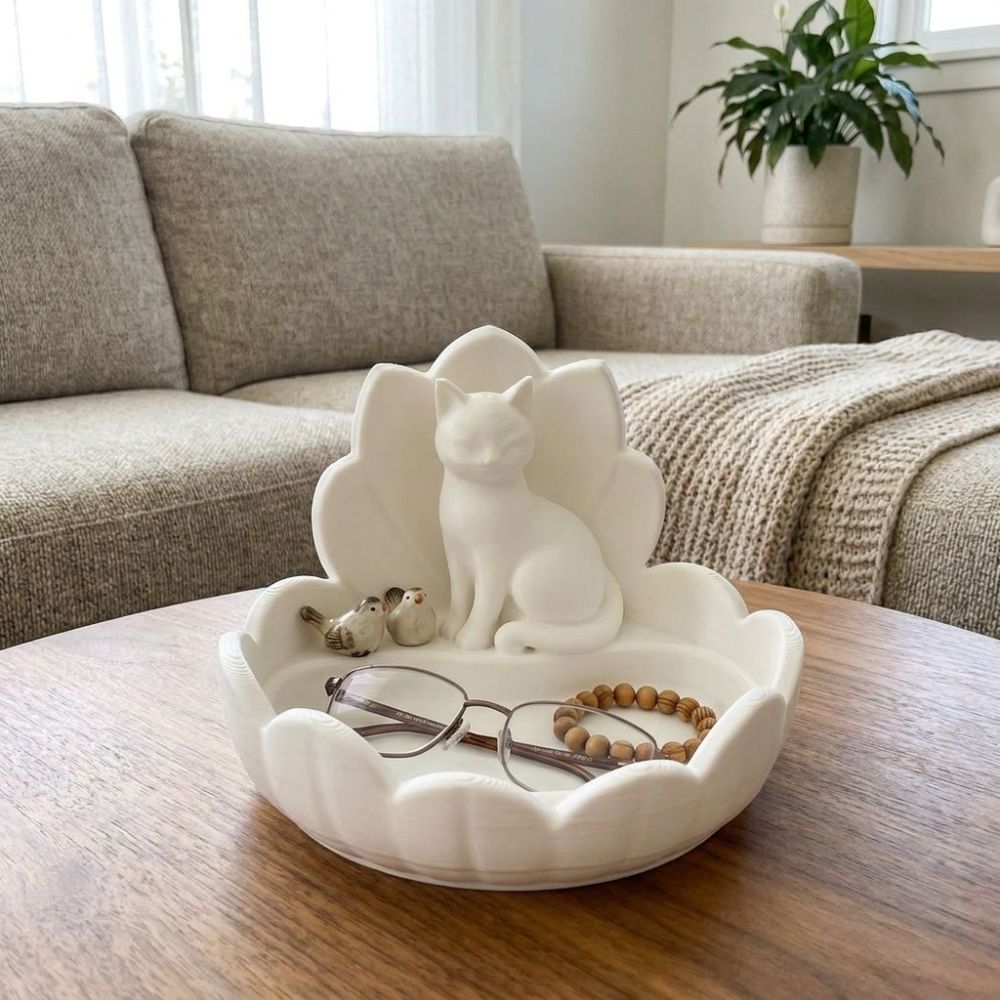 Schattig Lotus Kat Sieradensch - 3D Printing Jewelry recensie en prijs