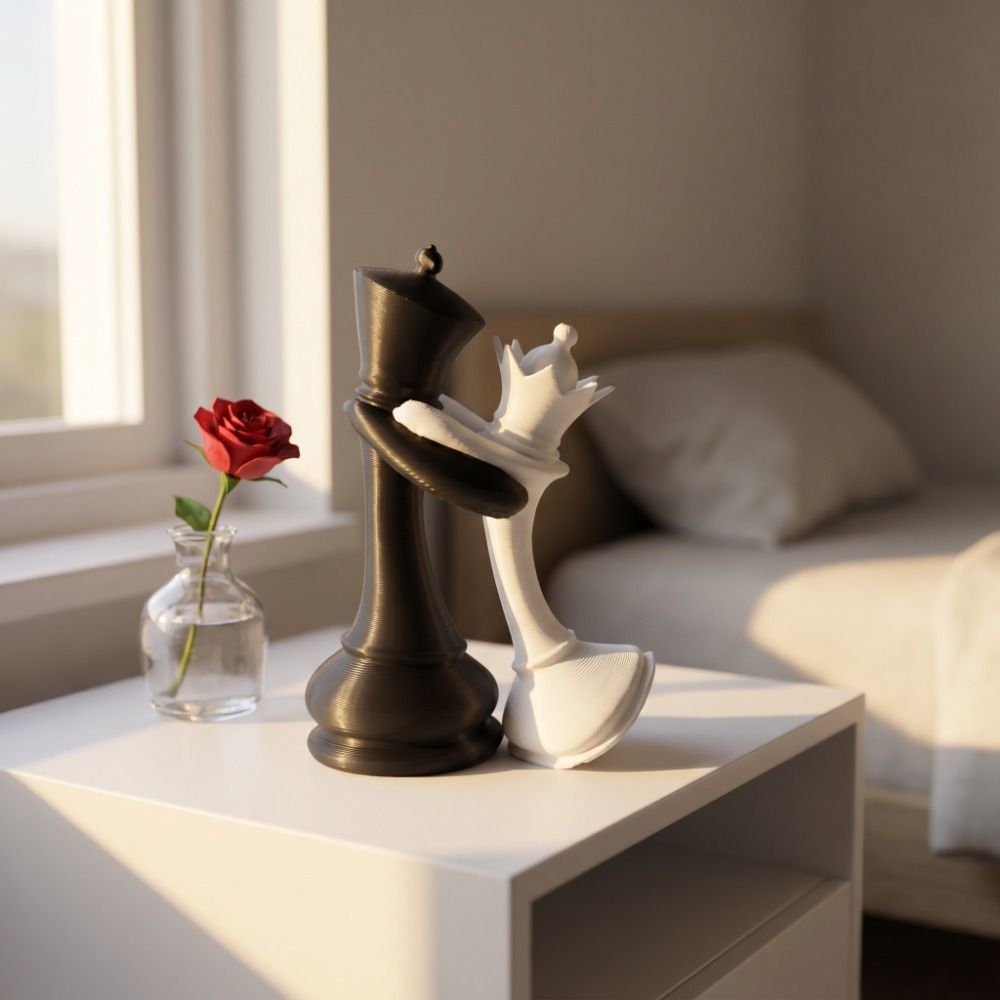 3D-geprint schaakspelbeeldje,  - 3D Printing Chess recensie en prijs