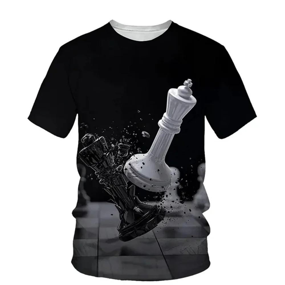 Zomer Schaken 3D Print T-shirt - 3D Printing Chess recensie en prijs