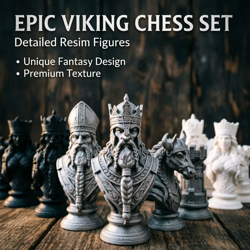 10cm 3D-geprinte schaakstukken - 3D Printing Chess recensie en prijs
