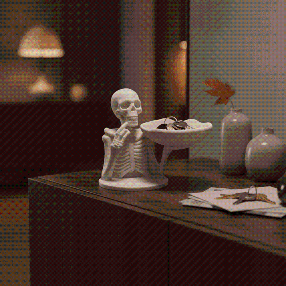 3D-geprinte skelet snoepkom, m - 3D Printing Pla recensie en prijs